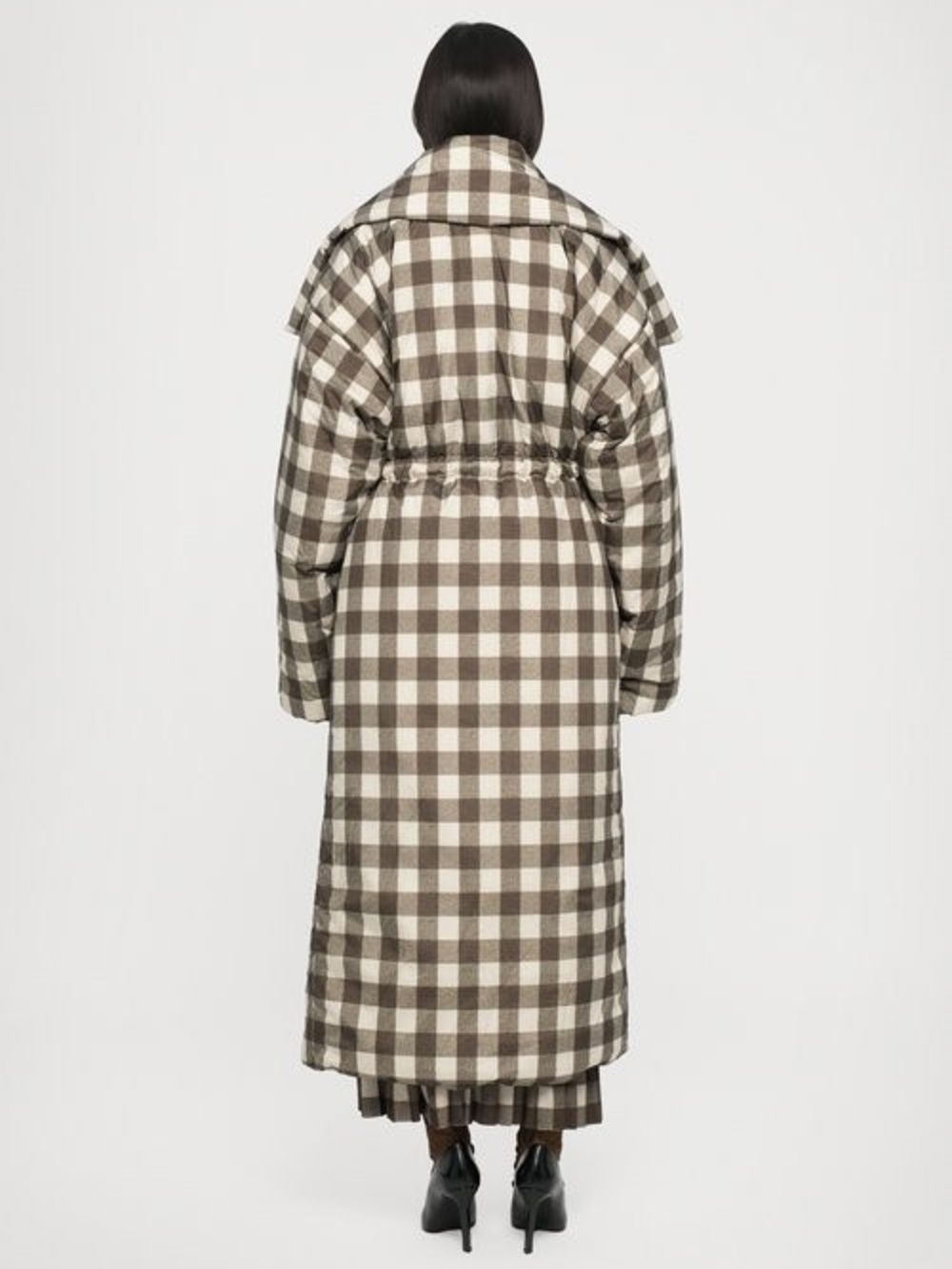 Norma Kamali High-Collar Full-Length Puffer Coat - Picture 6 of 7